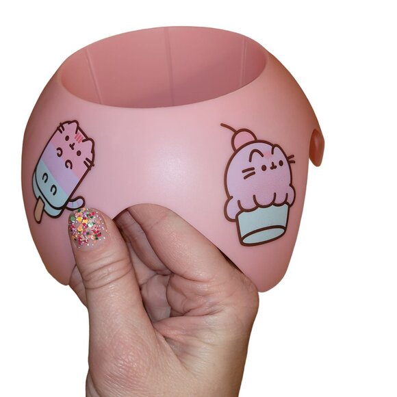 Pusheen Beach Bundle Mesh Tote Sun Visor Sand Coaster Pink Purple - Picture 13 of 14